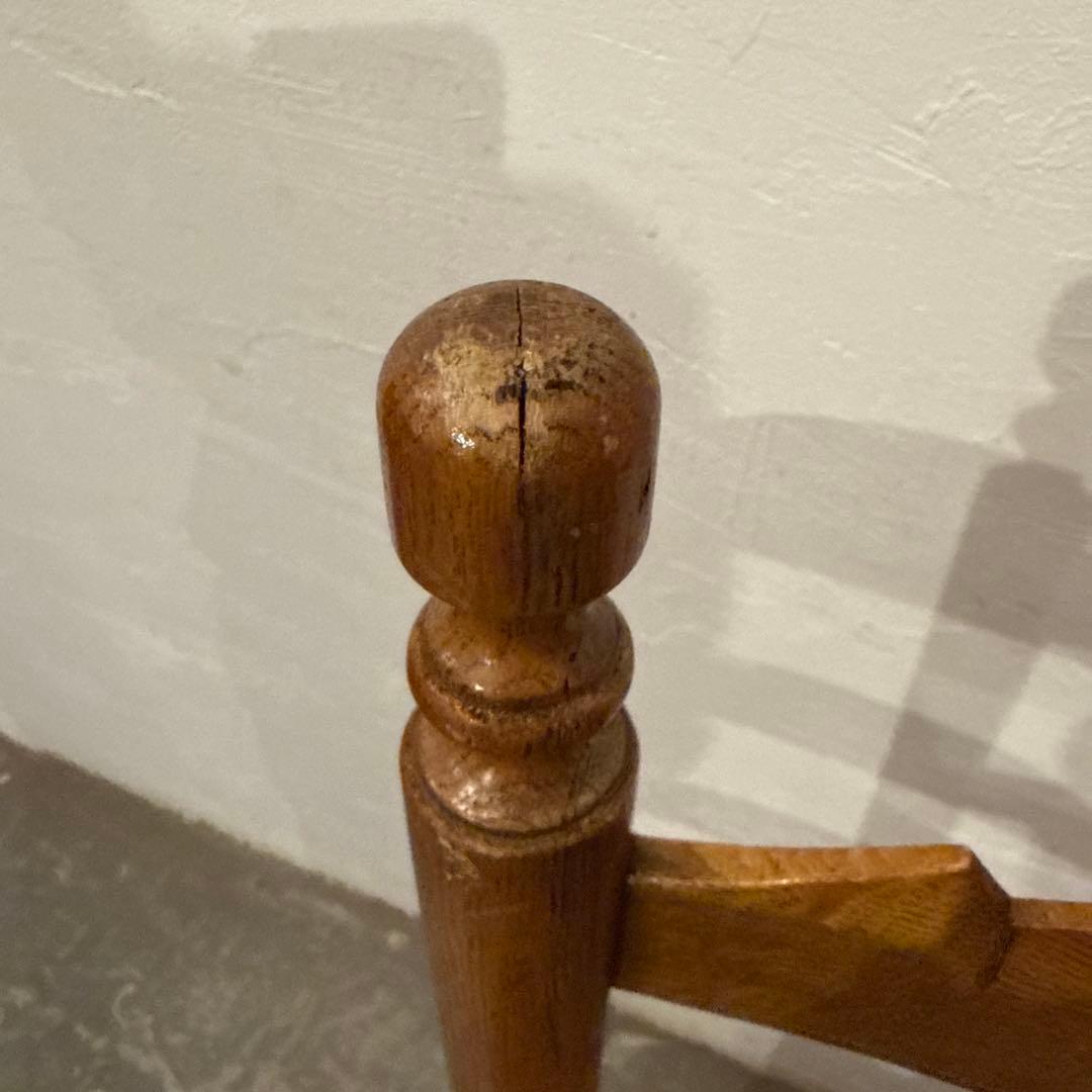 ヴィンテージ　ダイニングチェア　カフェチェア　藁座面