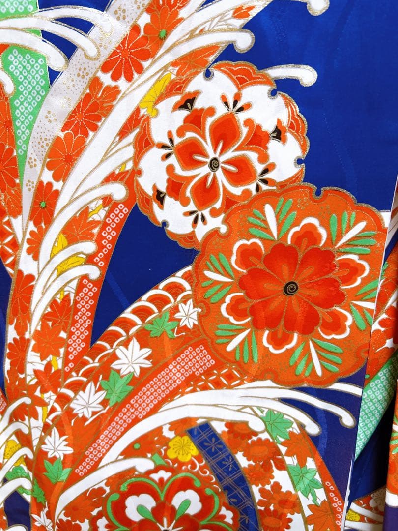 華やかレトロ着物♡七五三　7歳　女の子　フルセット　一式　アンティーク