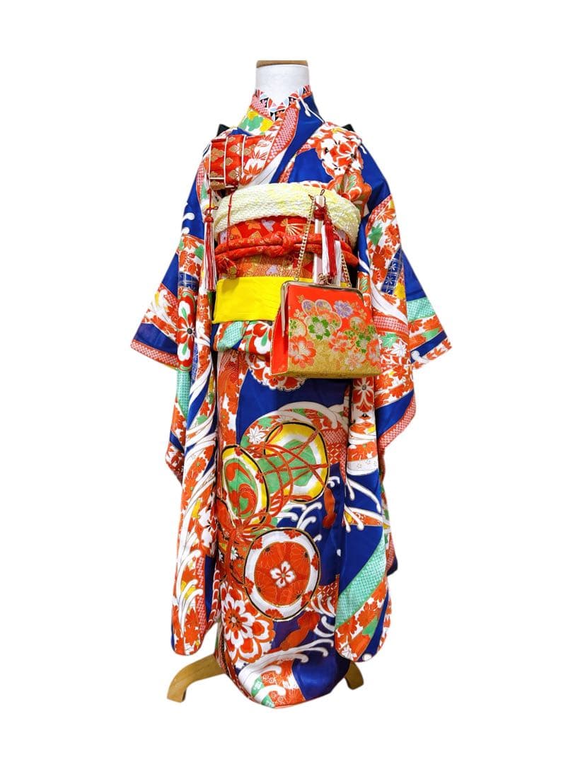 華やかレトロ着物♡七五三　7歳　女の子　フルセット　一式　アンティーク