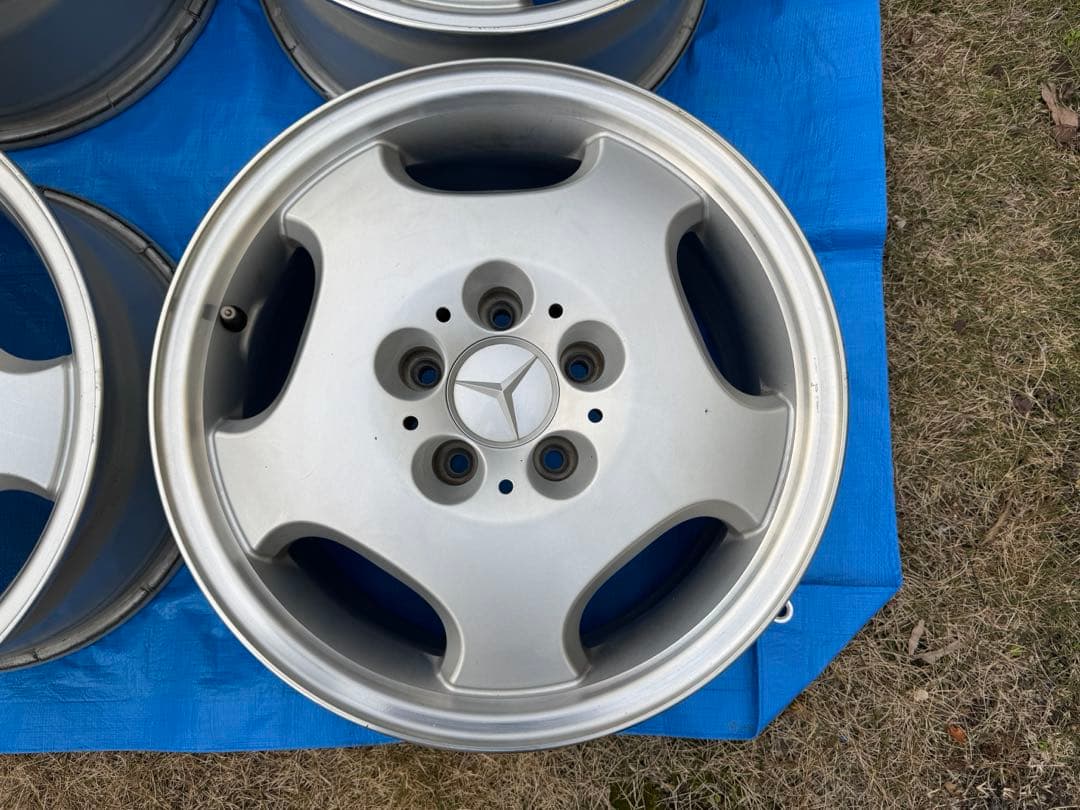 97年メルセデスベンツW210 Eクラス E320 純正アルミホイール16インチ