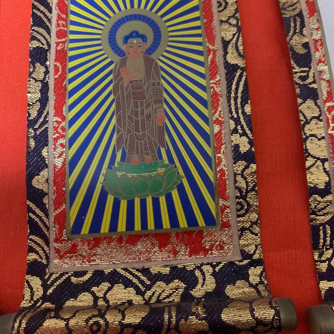 仏具 浄土真宗本願寺派 掛け軸 ご本尊 西陣脇軸　美品格安