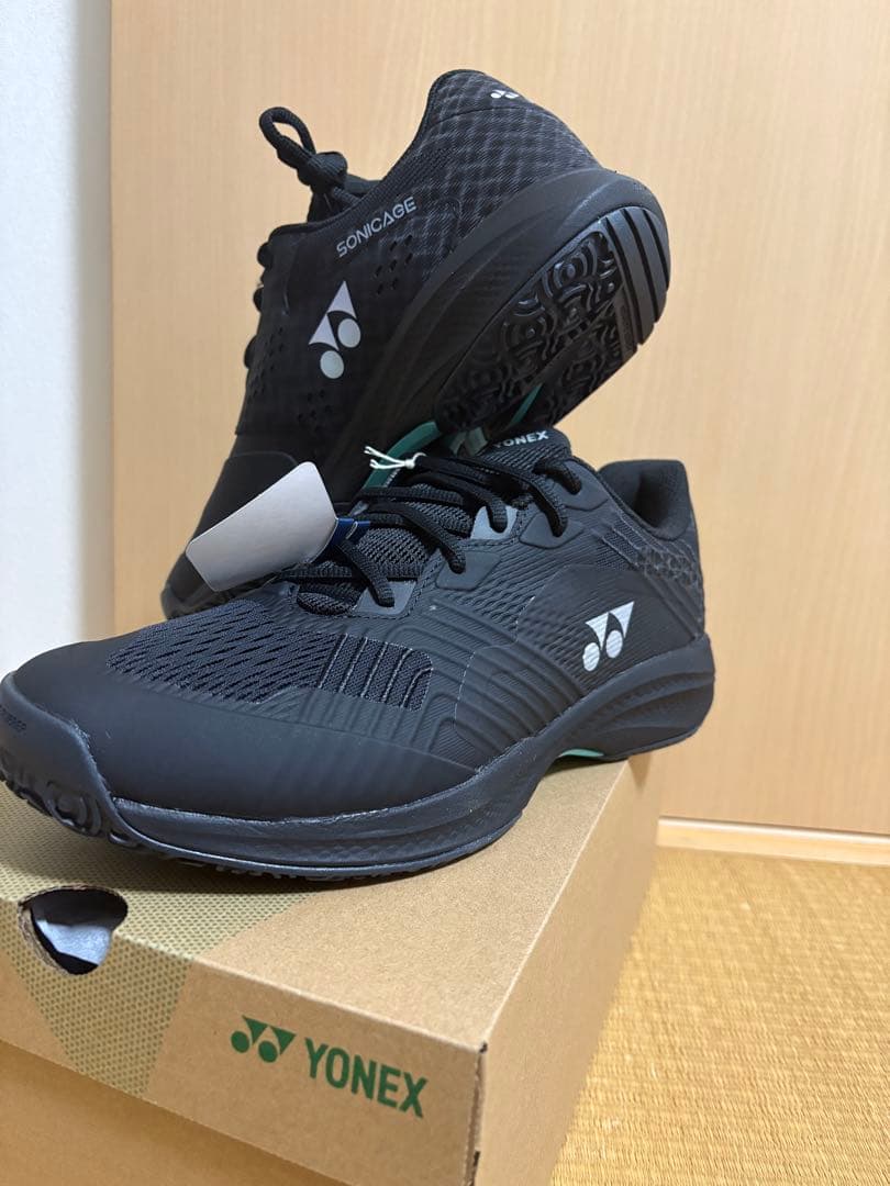 【新品・未使用】YONEX パワークッションソニケージWGC ブラック 27.0