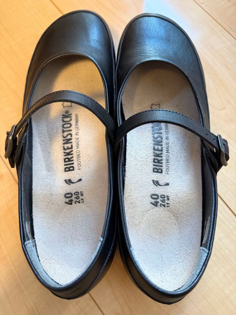 【美品】ビルケンシュトック リズモア メリージェーン 黒 25.5〜26cm