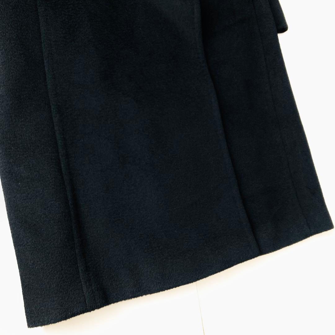 美品✨️キャメル100% マックスマーラ　最高級ライン白タグ　チェスターコート　黒