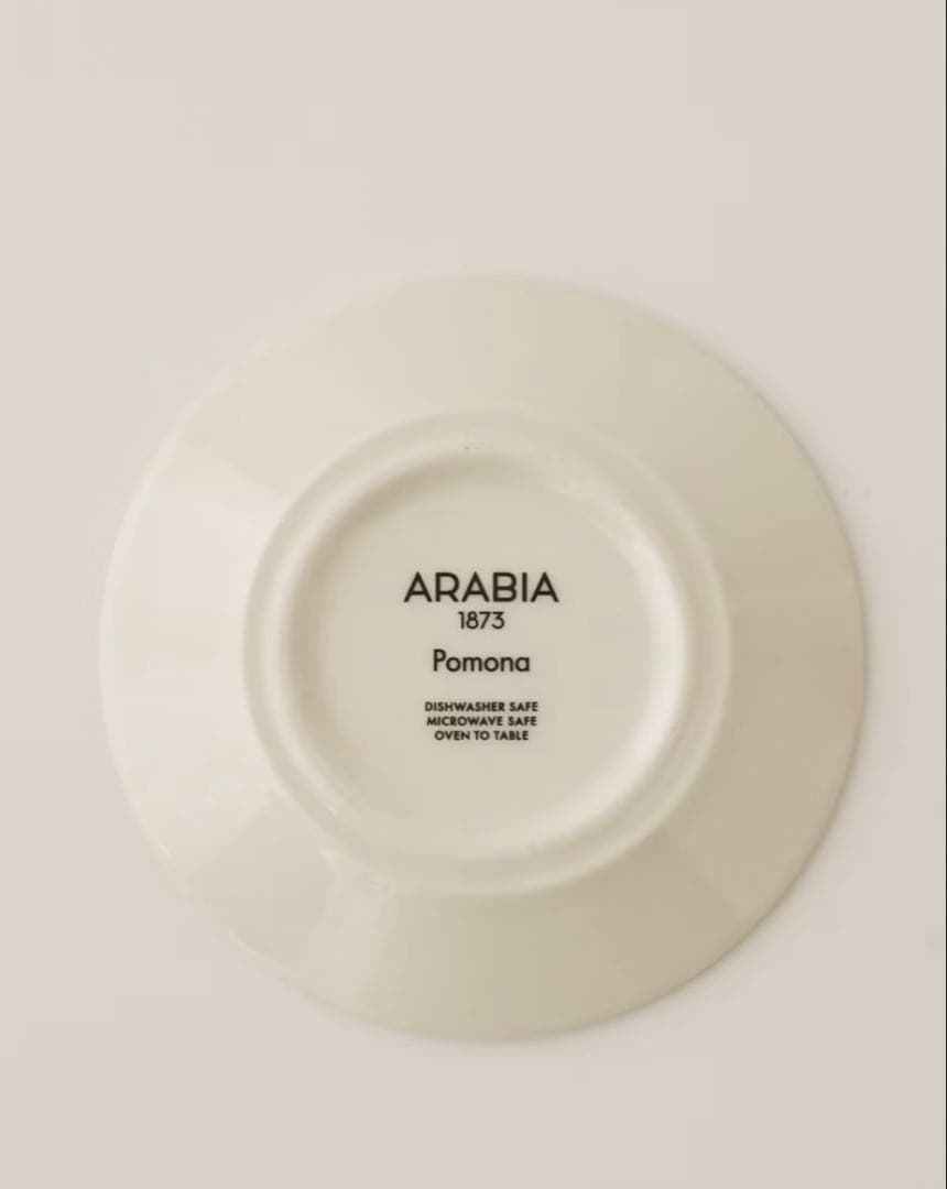 【新品未使用】ARABIA Pomonaジャー&プレート11.5cm各1個セット