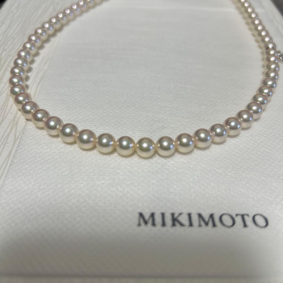ミキモト MIKIMOTO あこや真珠　パール　ネックレス　約6〜6.5mm未満