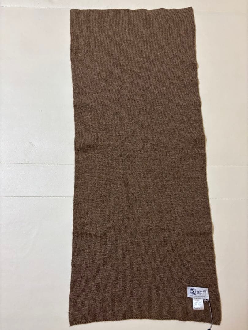 Johnstons of Elgin カシミヤショートマフラー