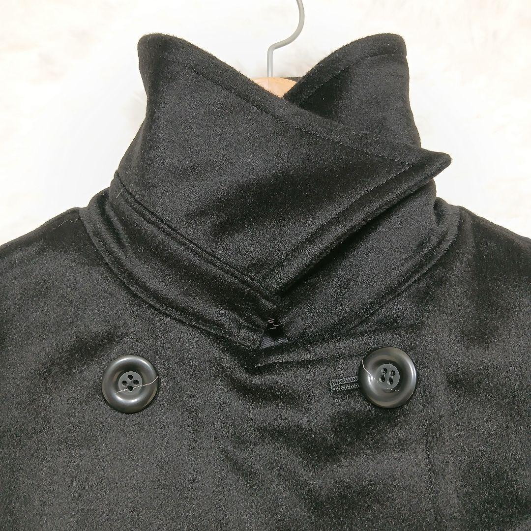 極美品　ジュール　ロングコート　ベルト付き　日本製カシミヤ100％　黒　Mサイズ