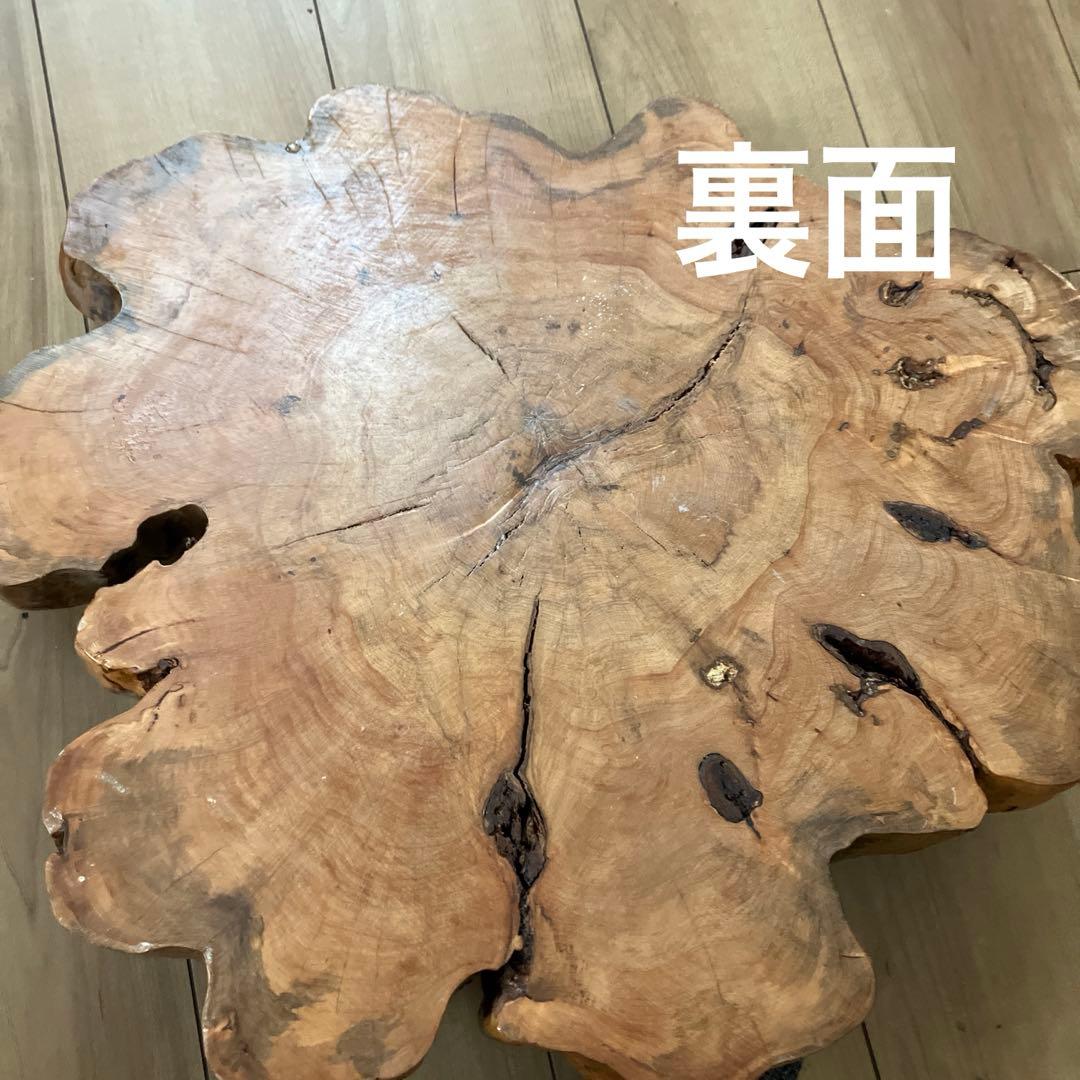 ナチュラルウッド　一枚板　アンティーク　花台