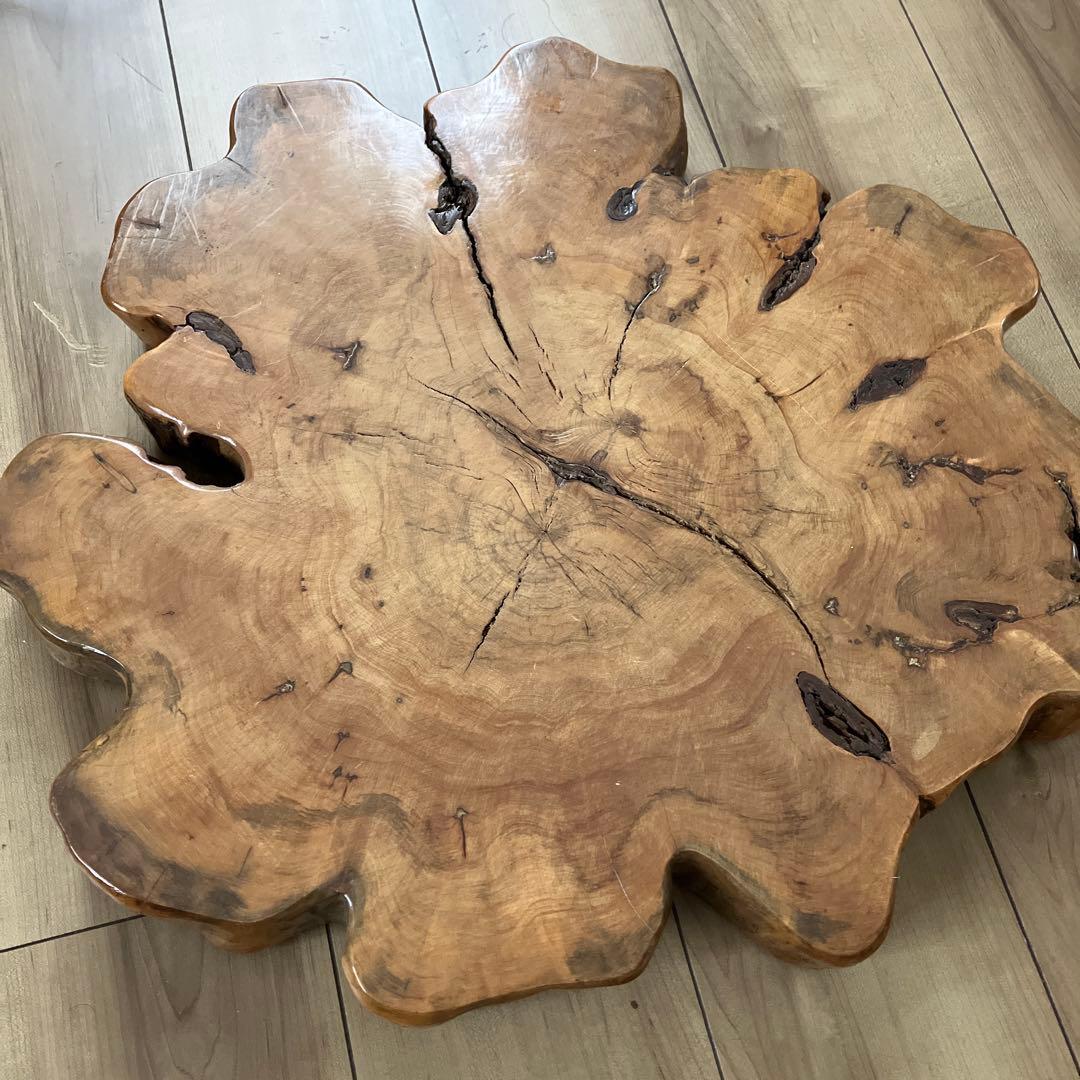 ナチュラルウッド　一枚板　アンティーク　花台