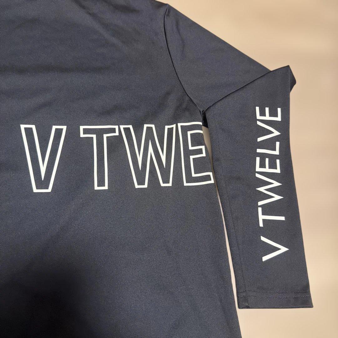 V TWELVE ブラック モックネックシャツ XL