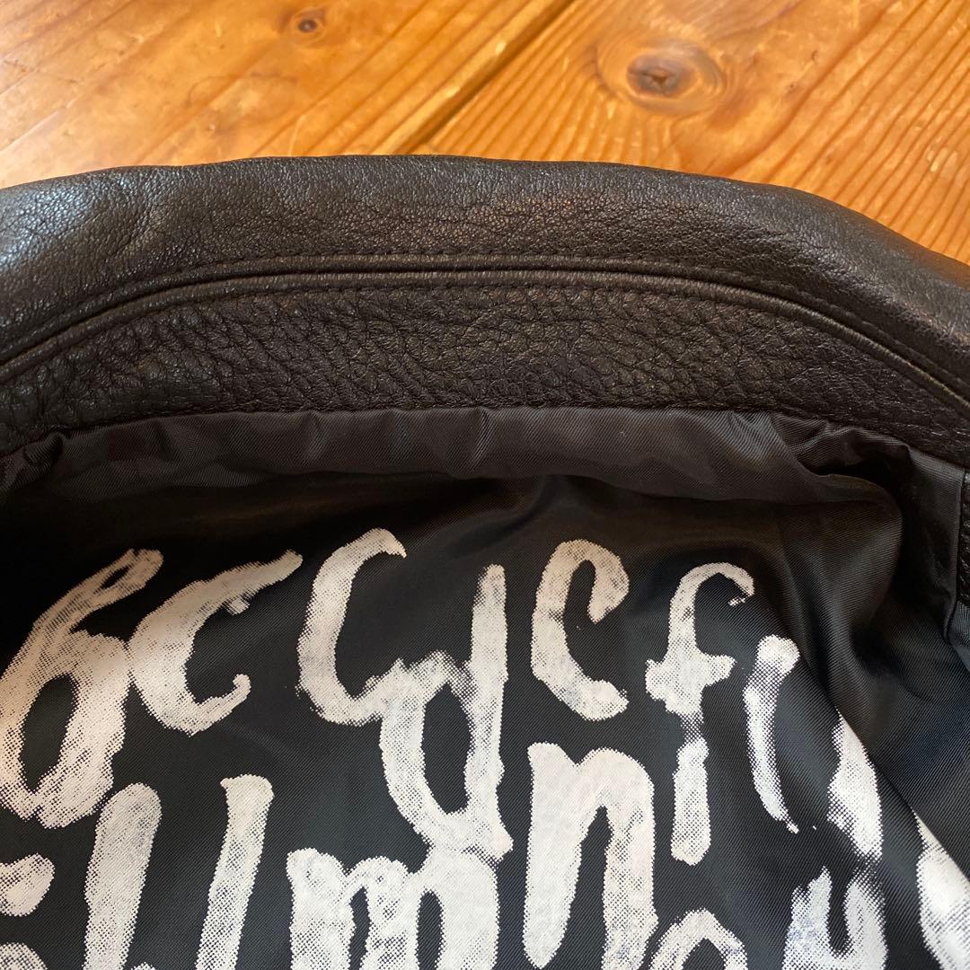 バーニー様 ライダースジャケット レザー ブラック　120cm