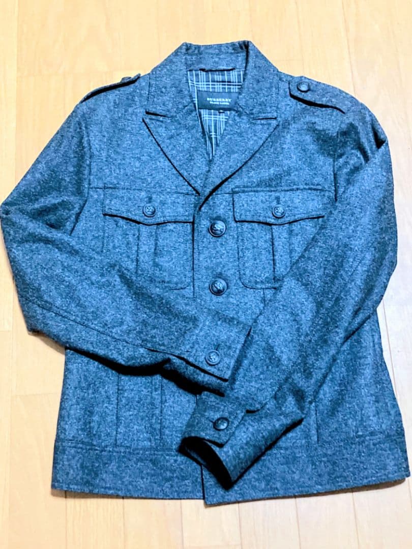 BURBERRY BLACK LABEL グレー　三つボタンジャケット M