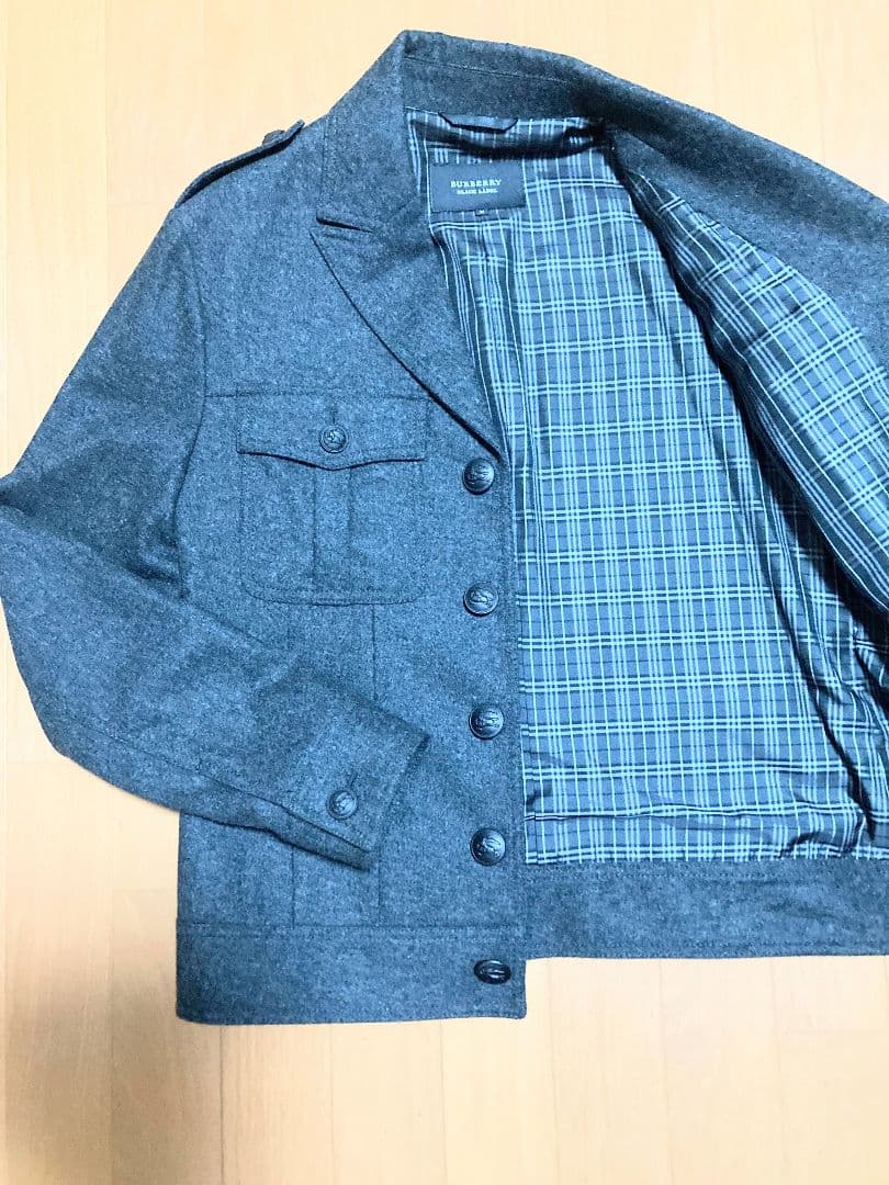 BURBERRY BLACK LABEL グレー　三つボタンジャケット M