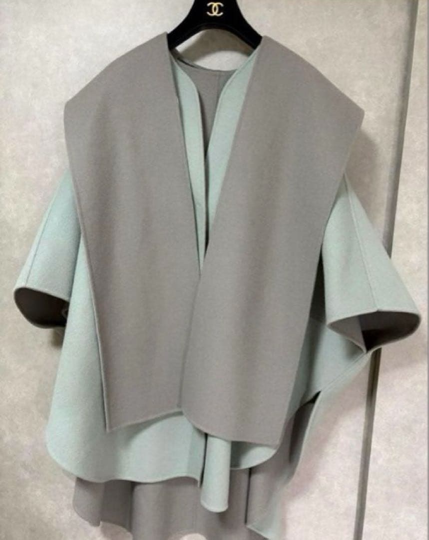 ADORE｜定価8.5万 2TONE リバーフードコート ケープ 38