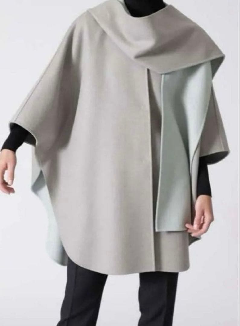 ADORE｜定価8.5万 2TONE リバーフードコート ケープ 38