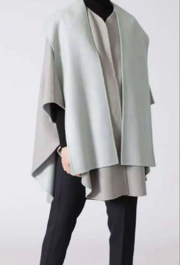 ADORE｜定価8.5万 2TONE リバーフードコート ケープ 38