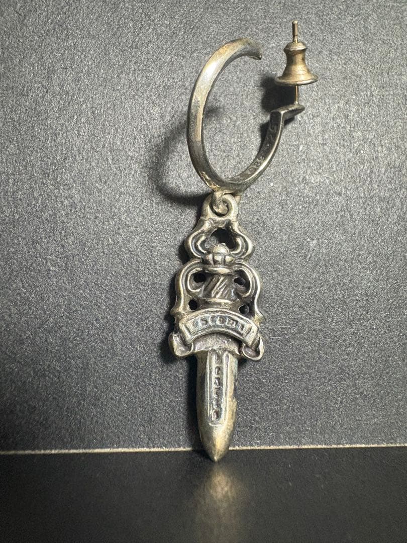 クロムハーツ　ダガーフープ片耳用ピアス