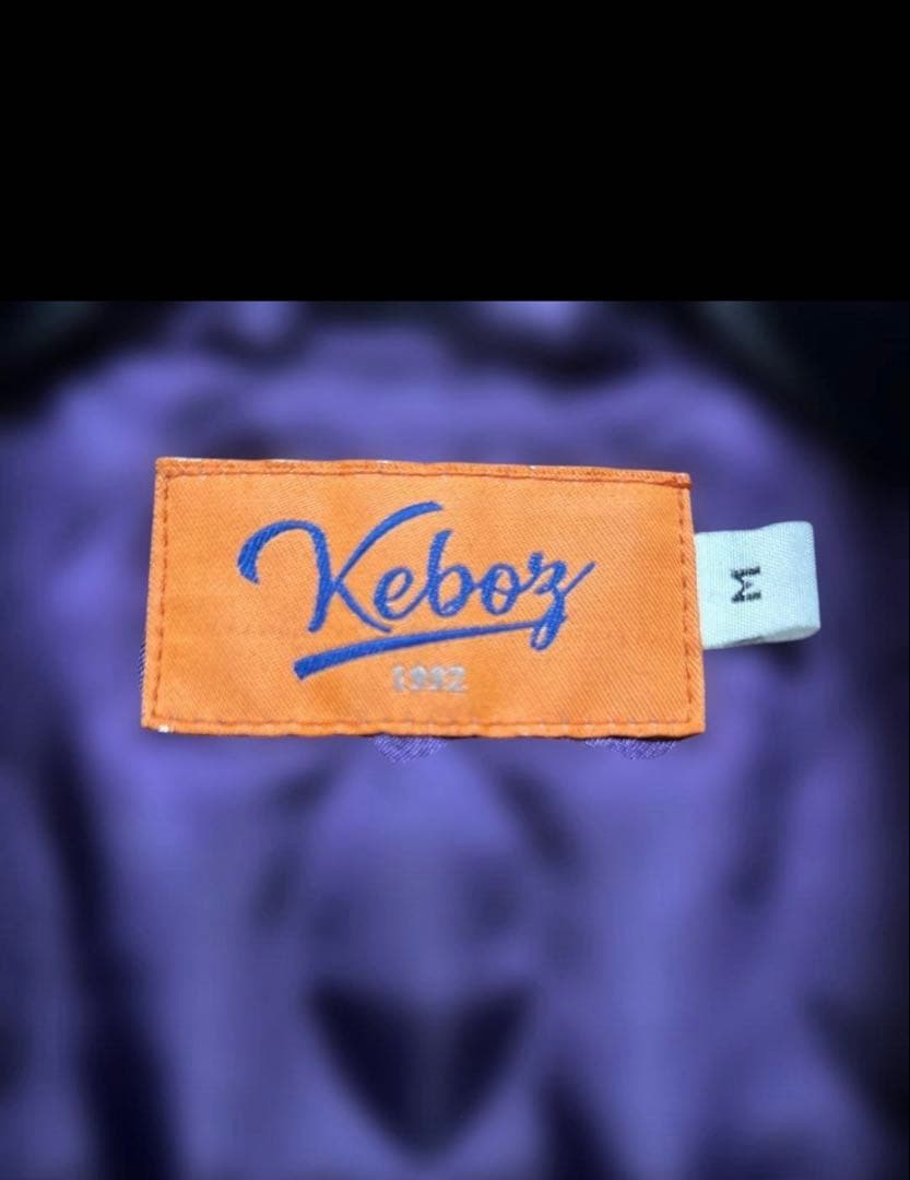 Keboz ケボズ ブルゾン　レザー 　　黒/オレンジ