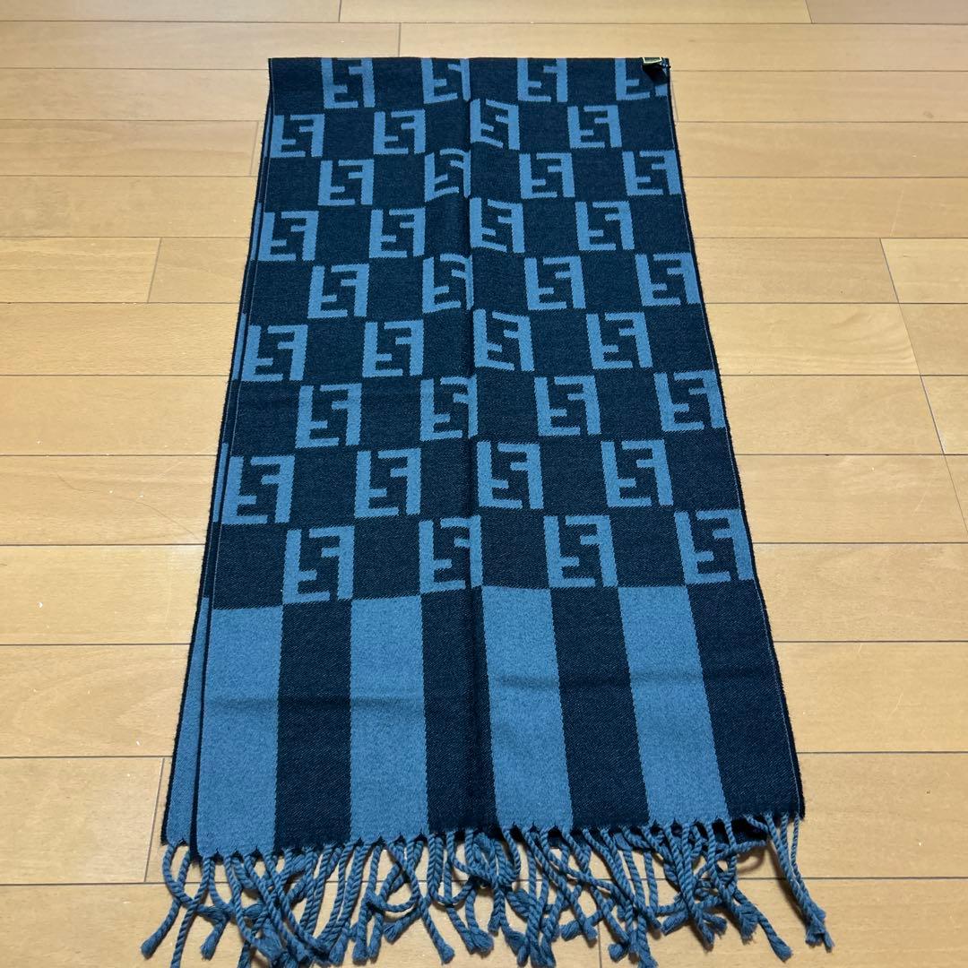 FENDI FFズッカ柄 ウールマフラー