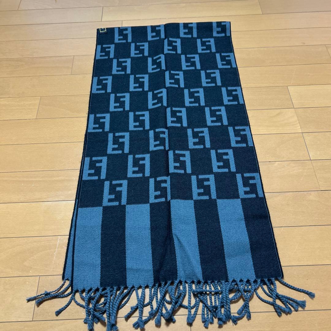 FENDI FFズッカ柄 ウールマフラー