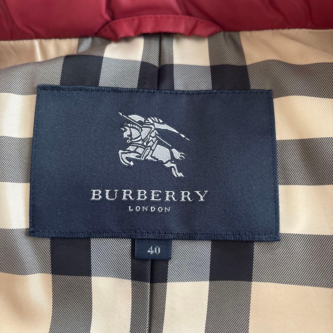 BURBERRY LONDON バーバリーロンドン　赤　ダウンベスト　40