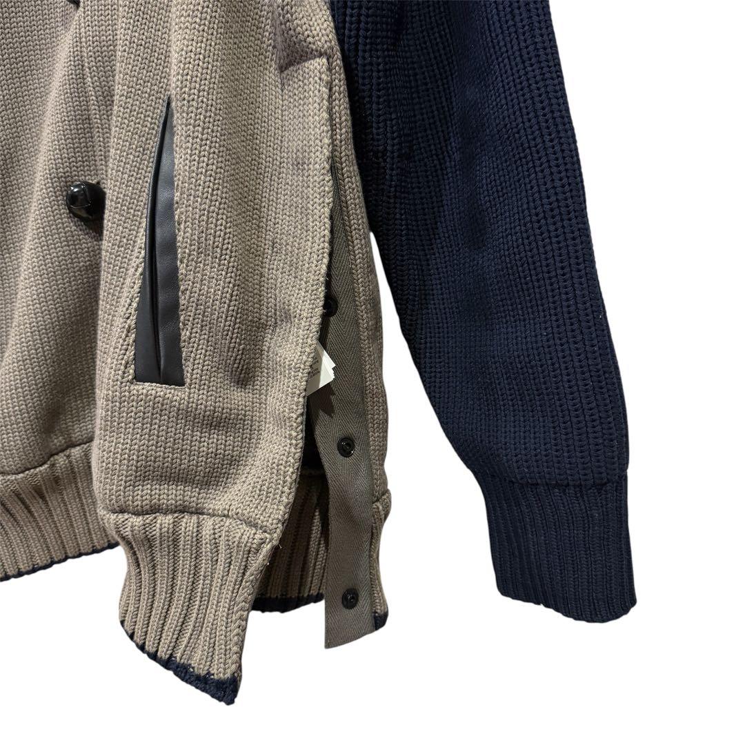 sacai × Eric Haze ニットブルゾン