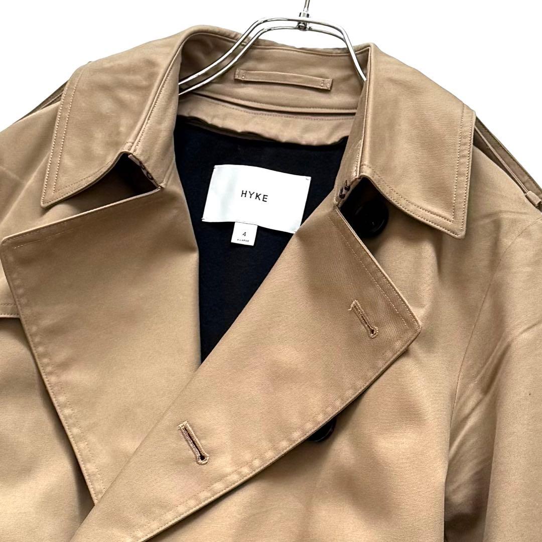 22年モデル HYKE ハイク トレンチコート ベルト ライナー付き ベージュ