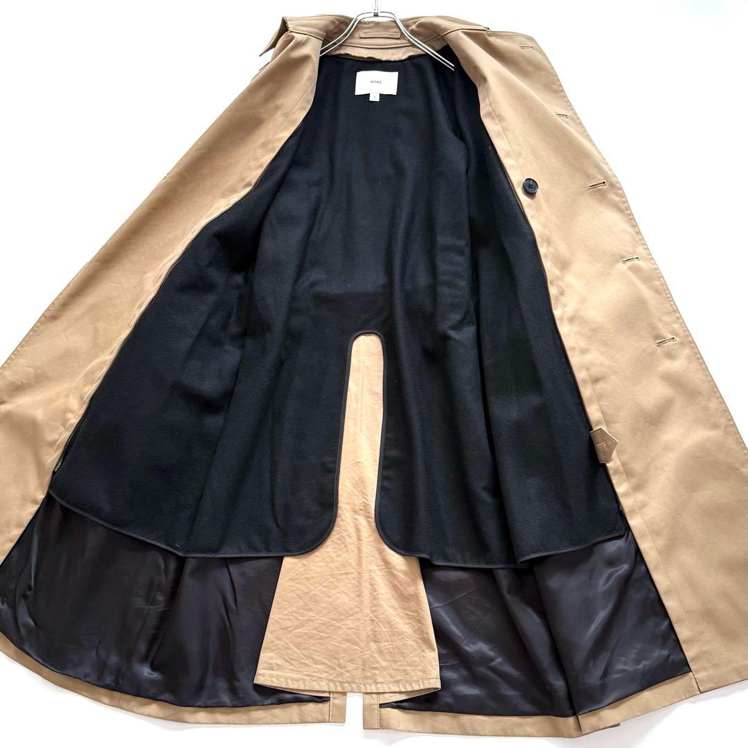 22年モデル HYKE ハイク トレンチコート ベルト ライナー付き ベージュ