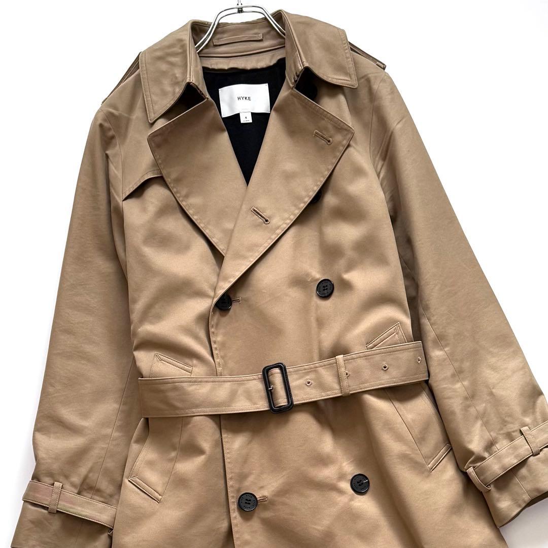 22年モデル HYKE ハイク トレンチコート ベルト ライナー付き ベージュ