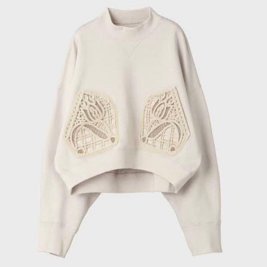 25SS 美品 マメクロゴウチ コード刺繍 スウェット トレーナー L