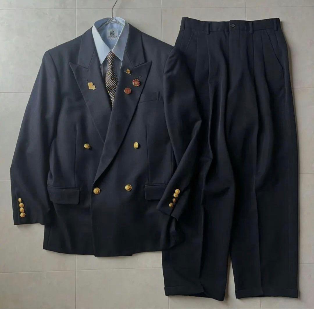 期間限定値下げ中！豪華5点セット 小さめ vintage 金ボタン ダブルスーツ