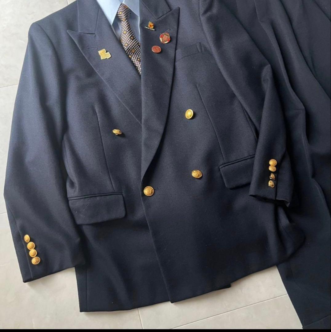 期間限定値下げ中！豪華5点セット 小さめ vintage 金ボタン ダブルスーツ
