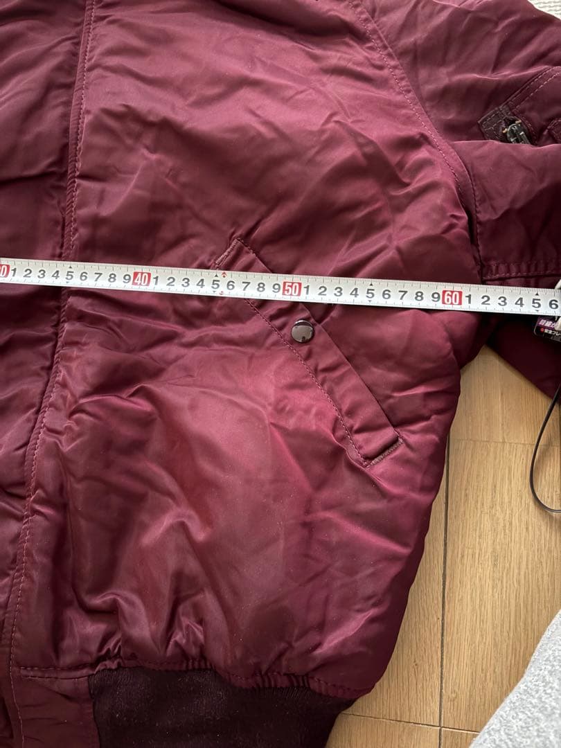 ALPHA INDUSTRIES N-2B XL バーガンディ 90s