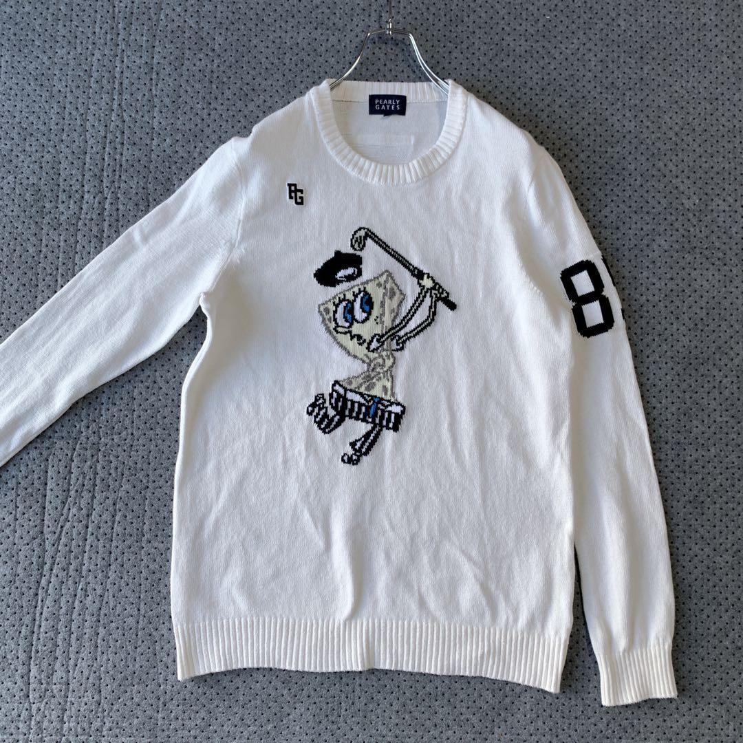 良品 パーリーゲイツ スポンジボブ コラボ ニット セーター ゴルフウェア 限定