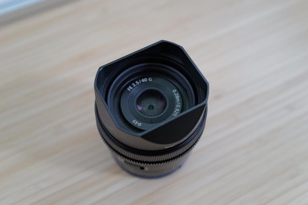 【美品】SONY FE40mm F2.5G SEL40F25G +フード