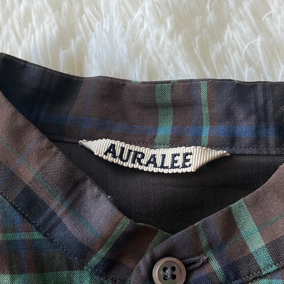 AURALEE スーパーライトウール チェックワンピース オーラリー 1