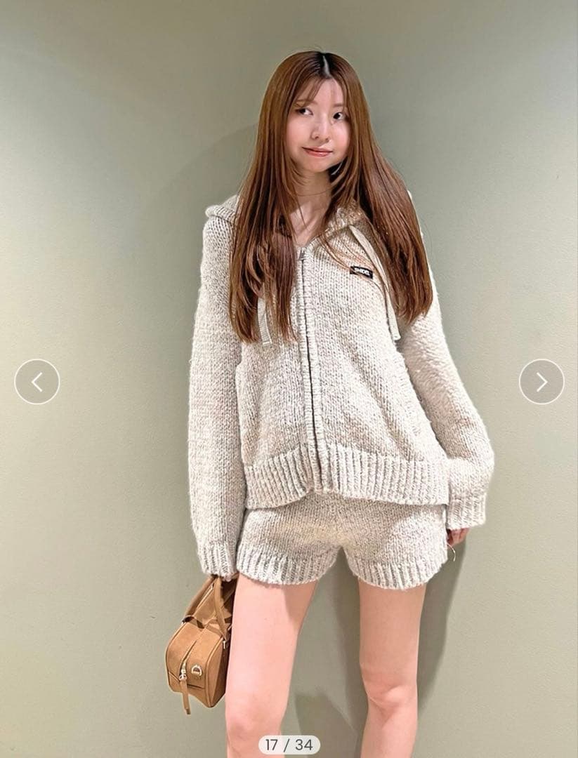 スナイデル　ロービングニットショートパンツ