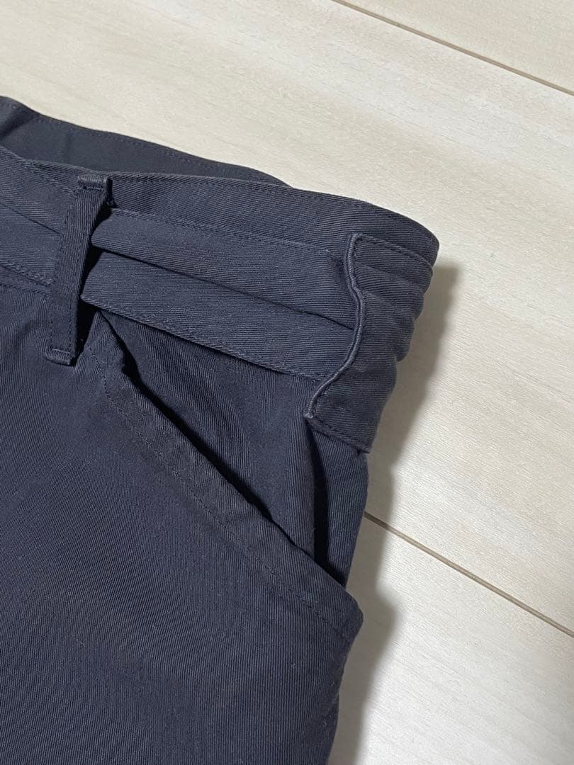 COMOLI 製品染めベルテッドパンツ NAVY 1