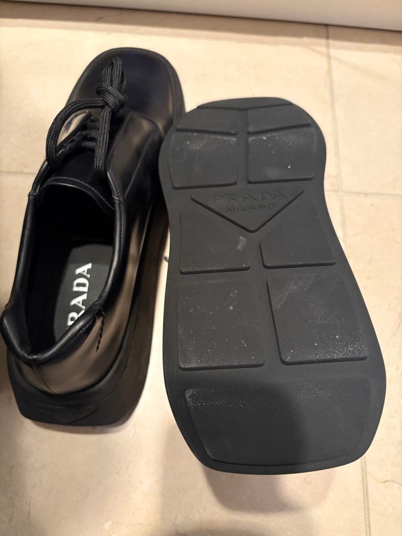 PRADA ブラック ドレスシューズ　27相当