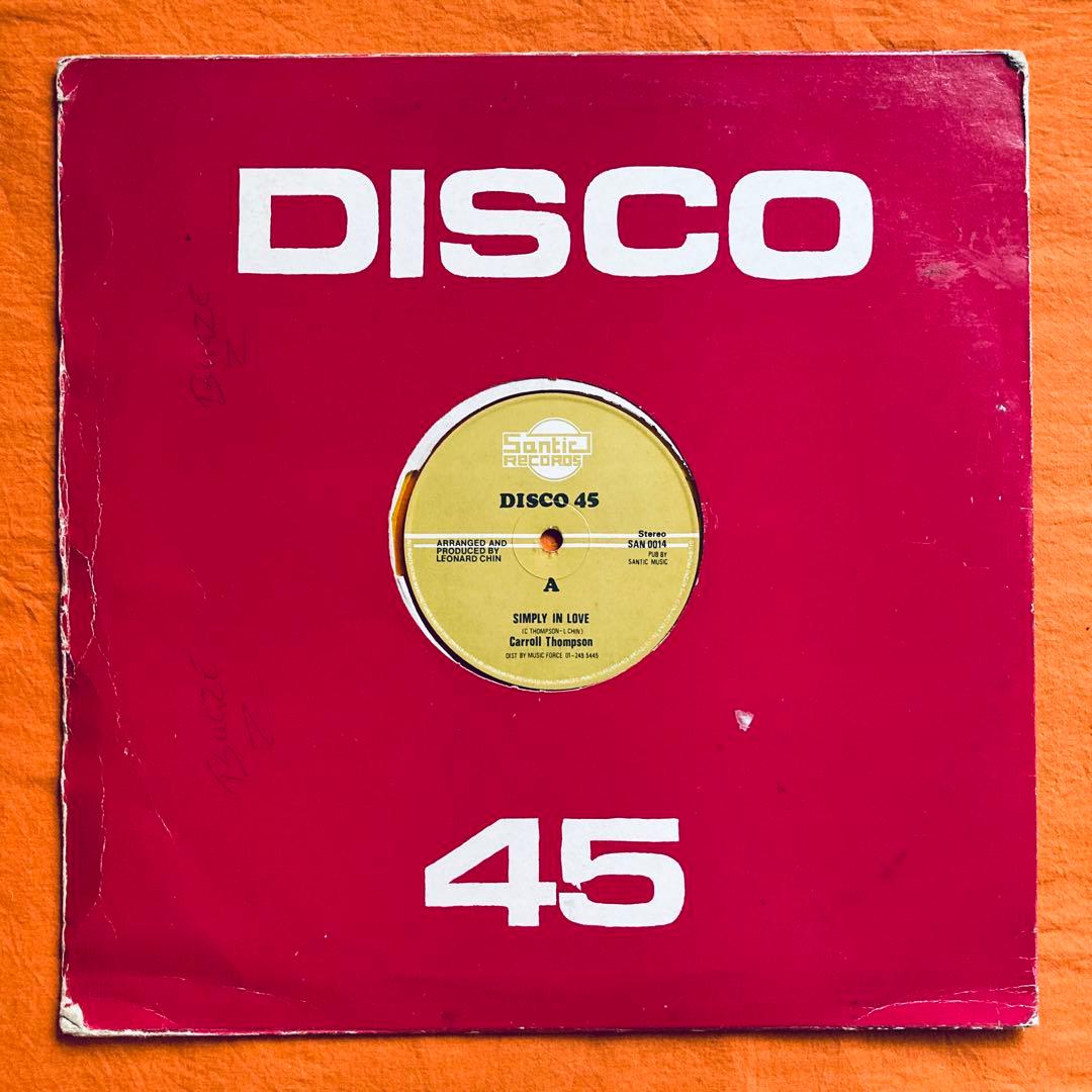 12インチ CARROLL THOMPSON - SIMPLY IN LOVE