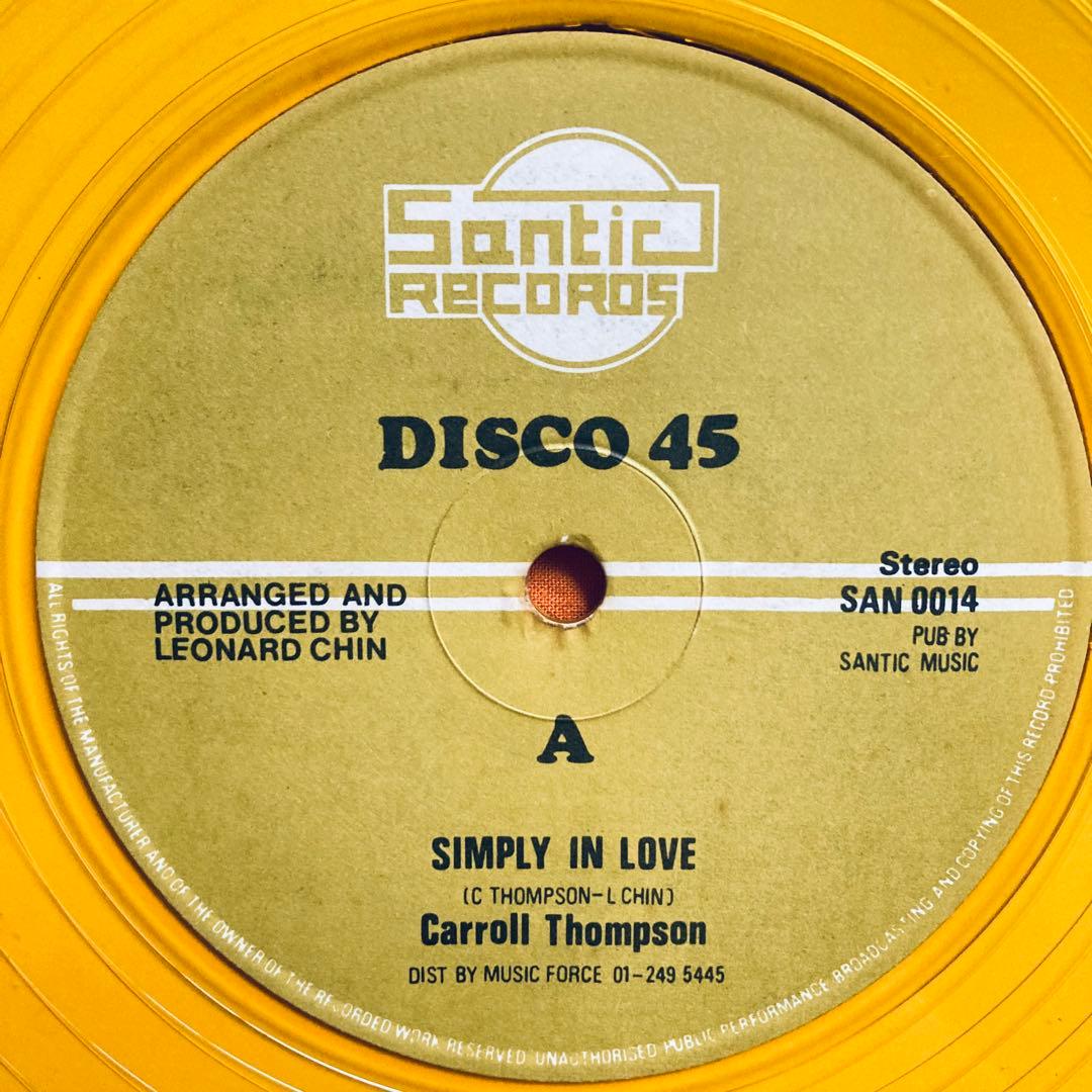 12インチ CARROLL THOMPSON - SIMPLY IN LOVE