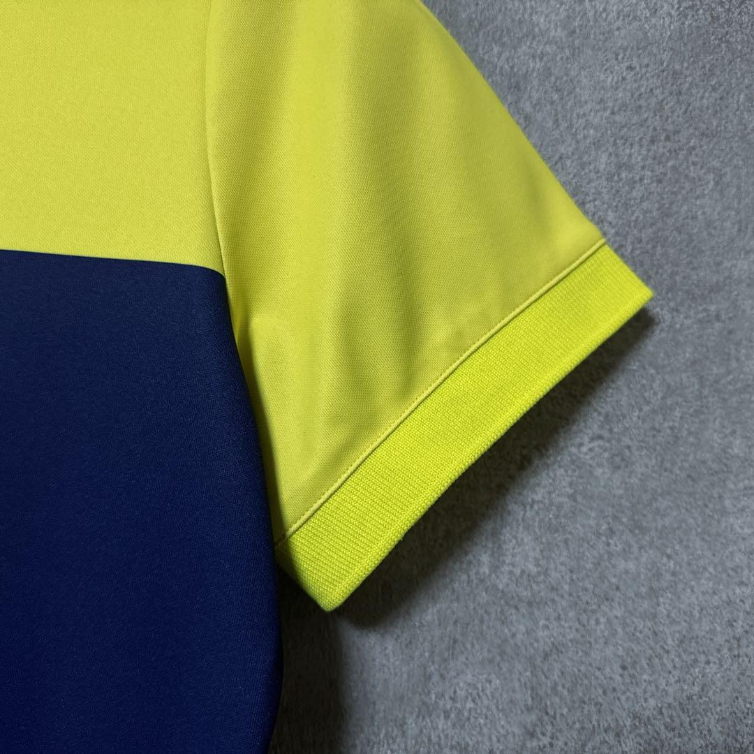V12 ヴィトゥエルヴ ビッグ ロゴ ポロシャツ ネイビー イエロー 1