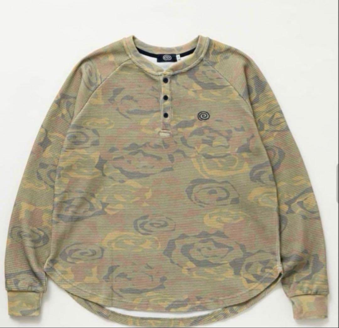 Soonerorlater Waffle L/S Tee 迷彩 サーマル