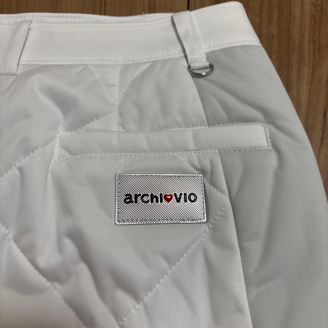 archivio ホワイト ゴルフスカート アルチビオ 中綿 36サイズ