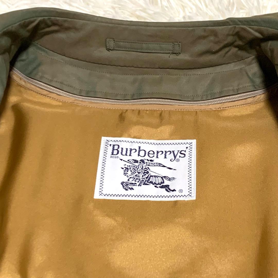 【美品】 バーバリーズ ステンカラー コート オリーブ 11号 ウールライナー