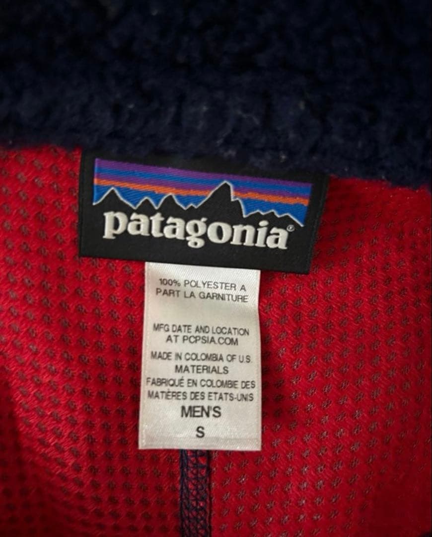 【美品】patagonia ボアベストフリースベスト　メンズS