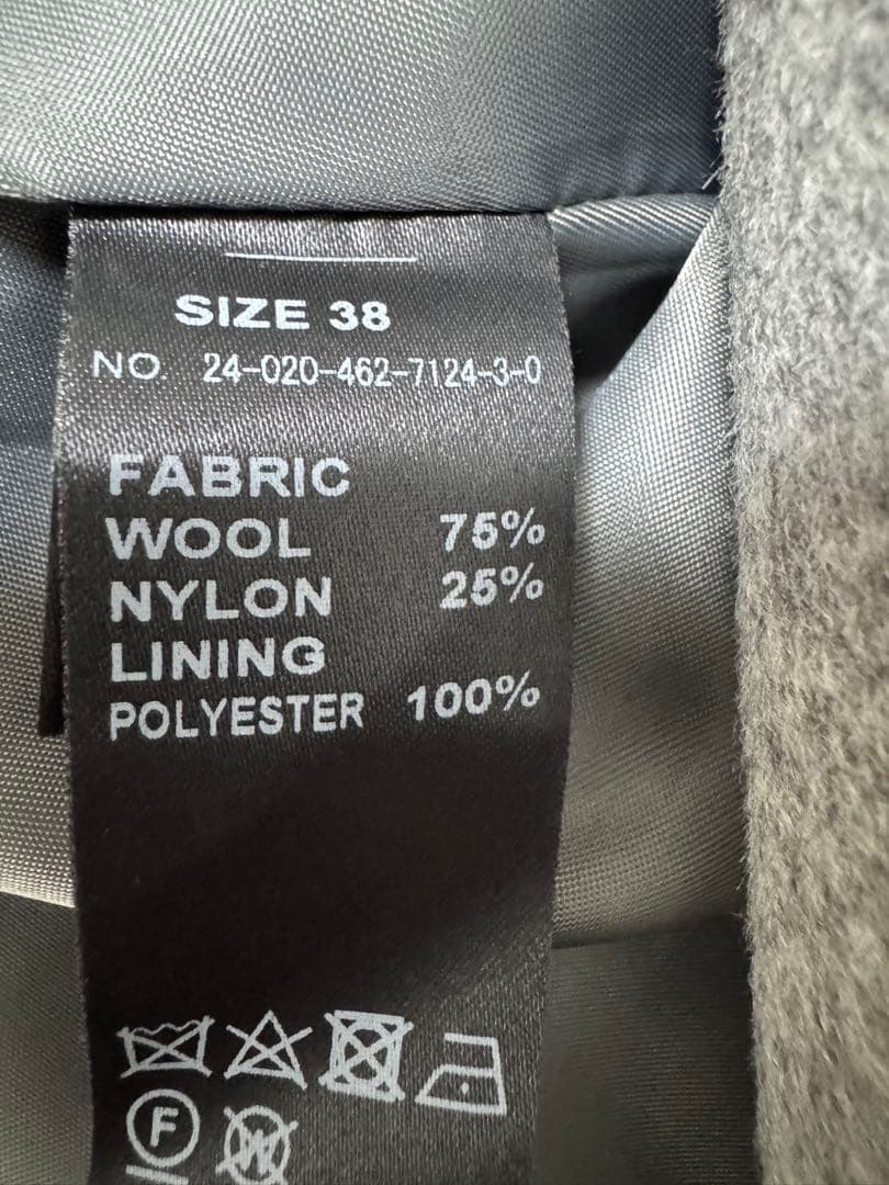 ジャーナルスタンダードレリューム　スーパーファインビーバークルーネックコート38