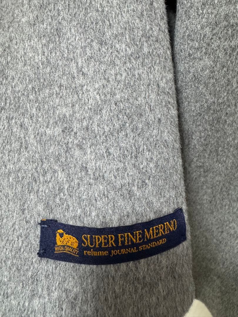 ジャーナルスタンダードレリューム　スーパーファインビーバークルーネックコート38