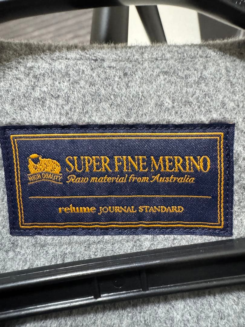 ジャーナルスタンダードレリューム　スーパーファインビーバークルーネックコート38